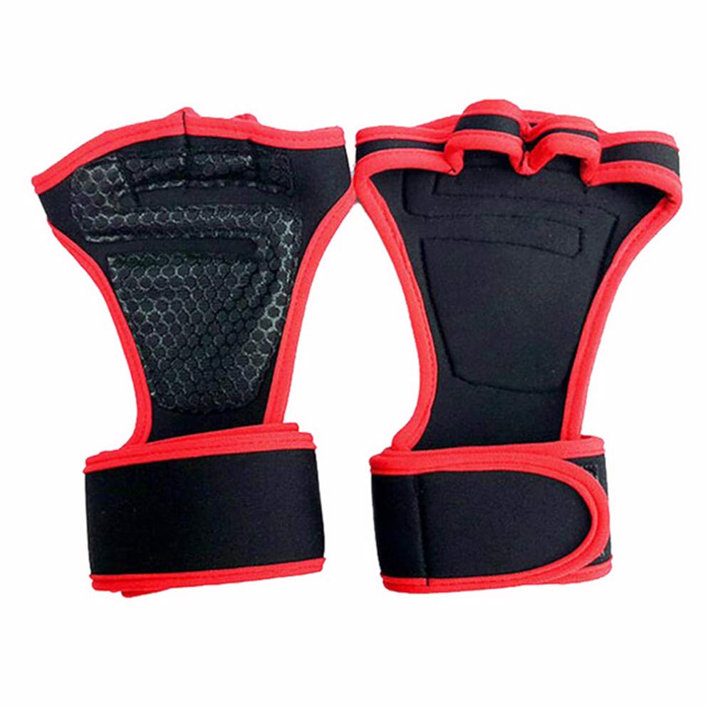 Gants de fitness antidérapants rembourrés en silicone respirant avec protège-poignet pour haltérophilie