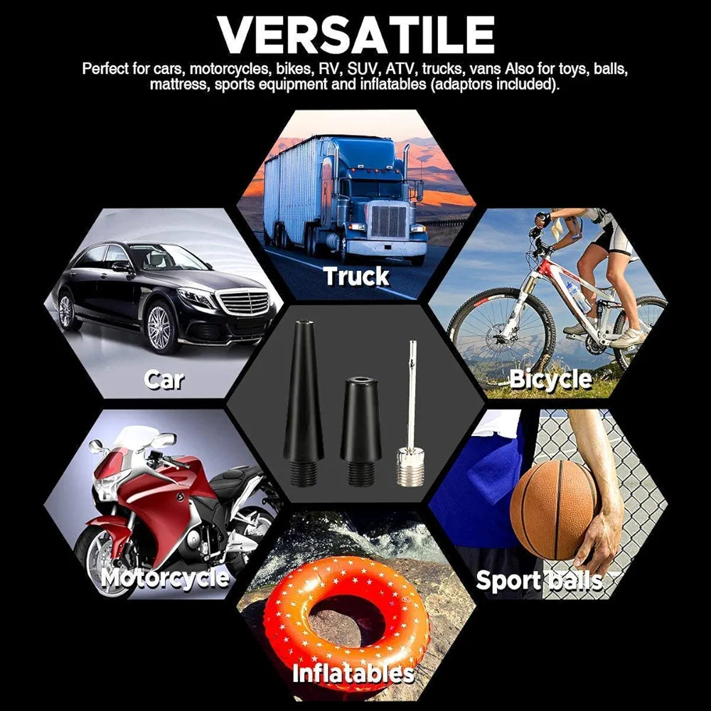 Compresseur d'air automatique à double cylindre avec manomètre analogique