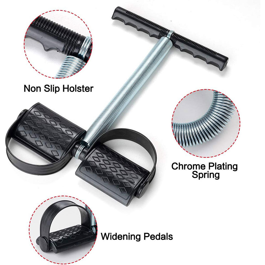 Pack accessoire fitness 3-en-1 (Corde à Sauter,Poignet et Appareil pour Abdos)