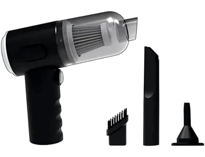 Aspirateur portable 3in1 avec ventilateur et têtes différentes.