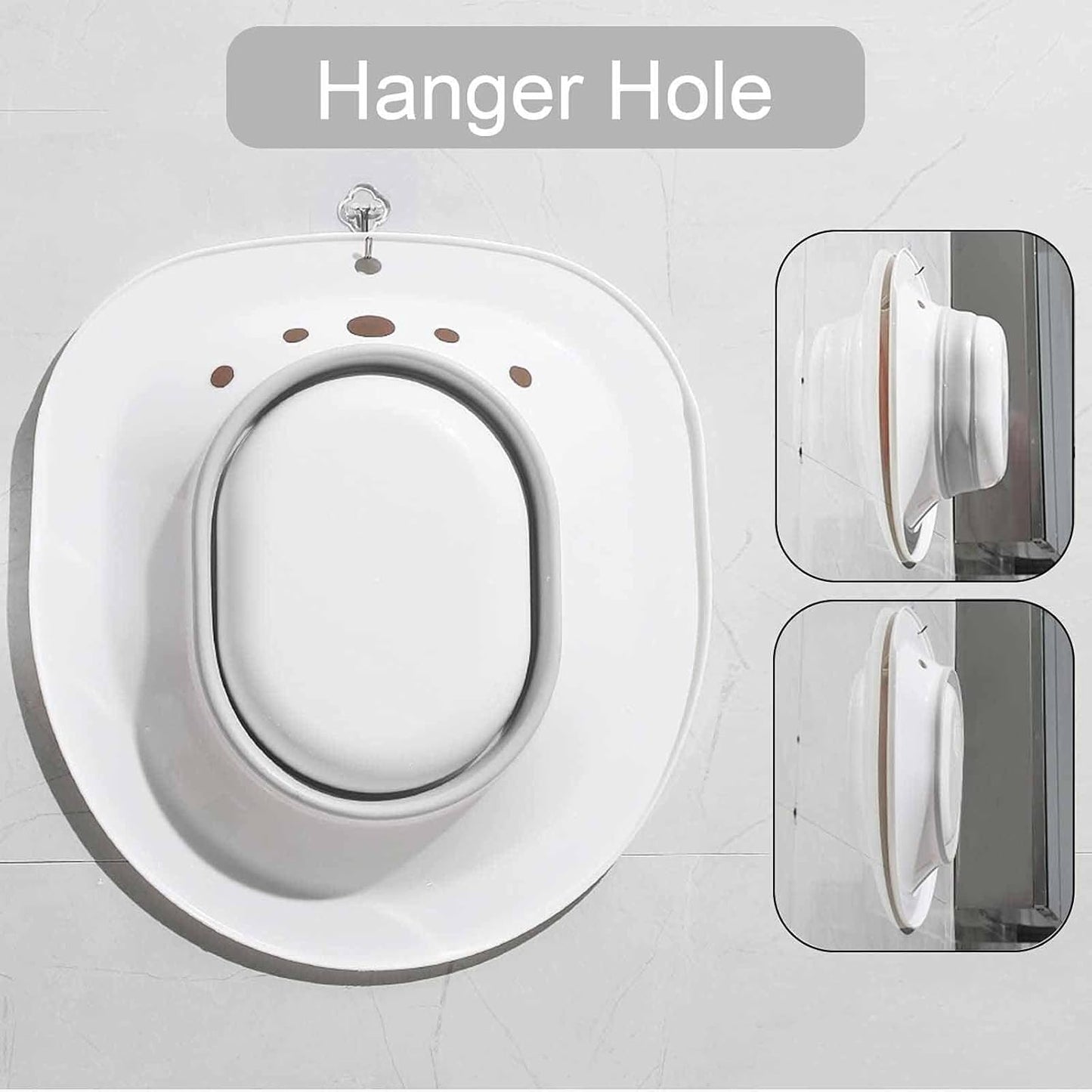 Baignoire de siège Pliable pour Les Soins Post-Partum au-Dessus des Toilettes