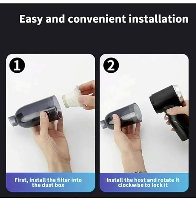 Aspirateur portable 3in1 avec ventilateur et têtes différentes.