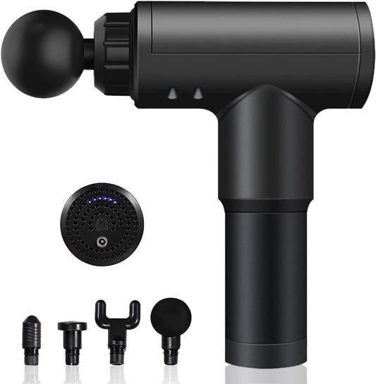 Pistolet de massage pour soulager la douleur avec 4 têtes