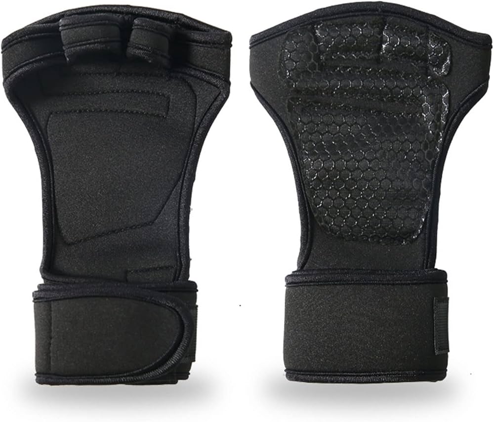 Gants de fitness antidérapants rembourrés en silicone respirant avec protège-poignet pour haltérophilie