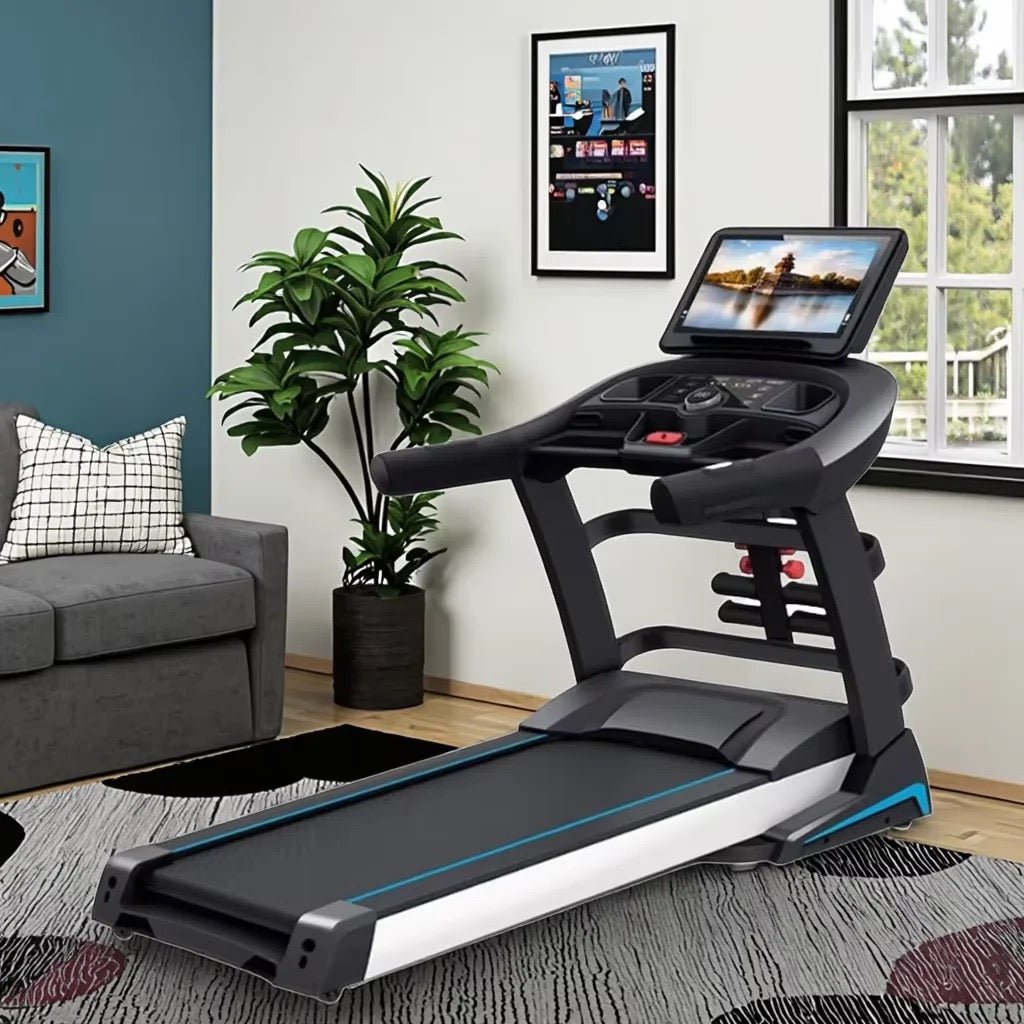 Tapis de Course électrique Professionnel Pliable – (Écran Multimédia, Grand écran Smart Multi-fonction Absorption des chocs Pliant) - Lewndi Tech