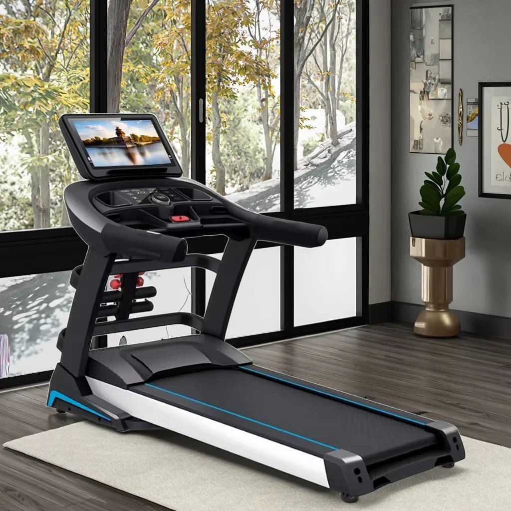 Tapis de Course électrique Professionnel Pliable – (Écran Multimédia, Grand écran Smart Multi-fonction Absorption des chocs Pliant) - Lewndi Tech