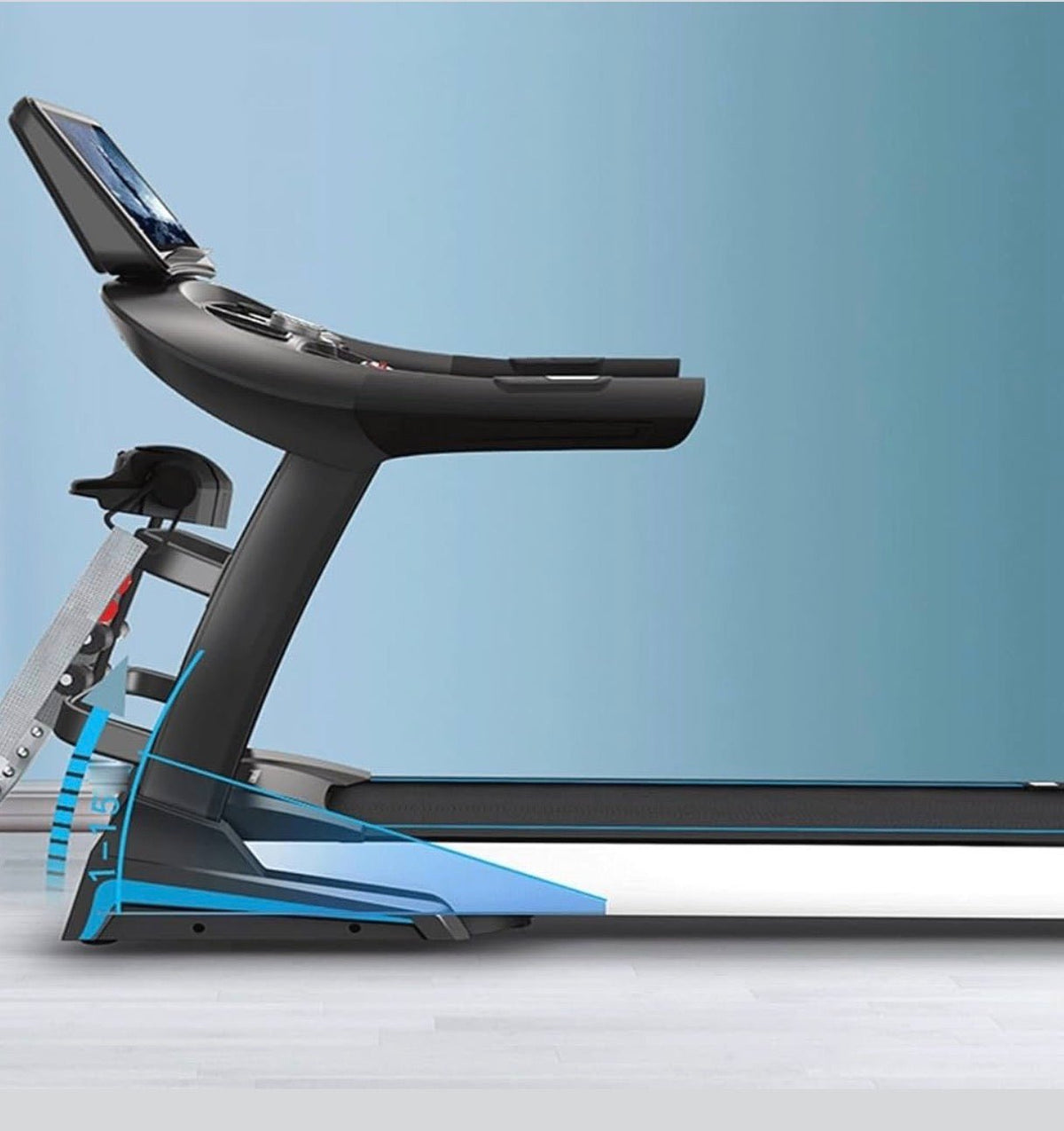 Tapis de Course électrique Professionnel Pliable – (Écran Multimédia, Grand écran Smart Multi-fonction Absorption des chocs Pliant) - Lewndi Tech
