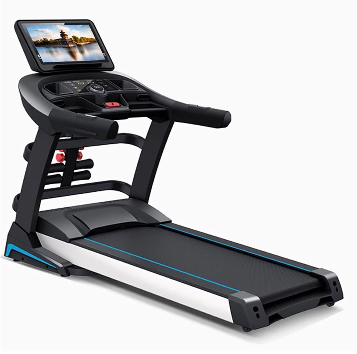 Tapis de Course électrique Professionnel Pliable – (Écran Multimédia, Grand écran Smart Multi-fonction Absorption des chocs Pliant) - Lewndi Tech